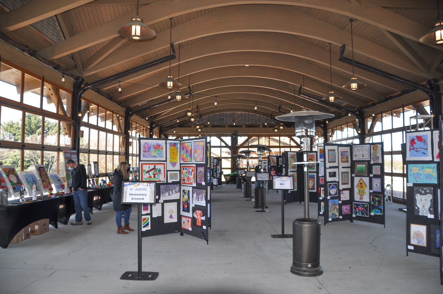 Student artists showed their work at Bethel Woods recently.